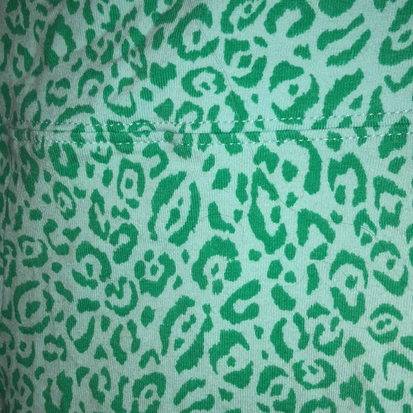 BillaBong - high waisted mint green cheetah print bike shorts - Picture 3 of 5